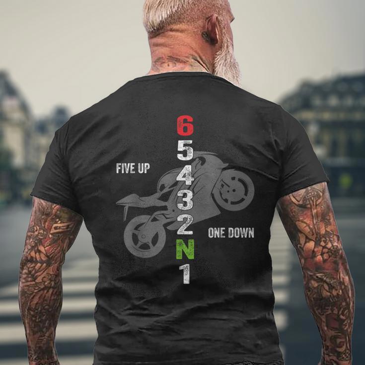 Motorcycle Gear Pattern - Koszulka męska z krótkim rękawem i