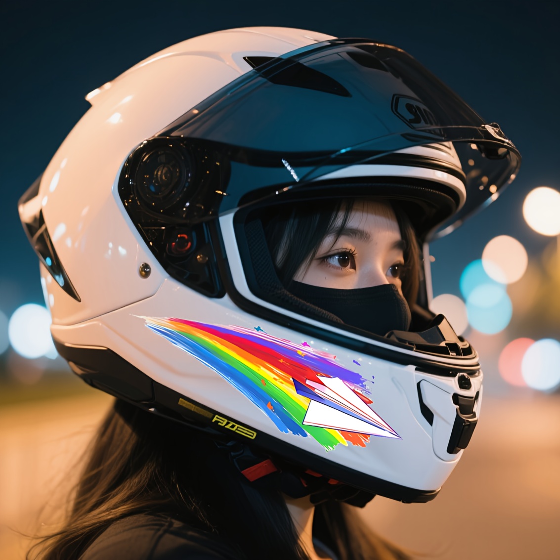 Motorcycle Gear Pattern - Naklejki na kask motocyklowy, 2 arkusze