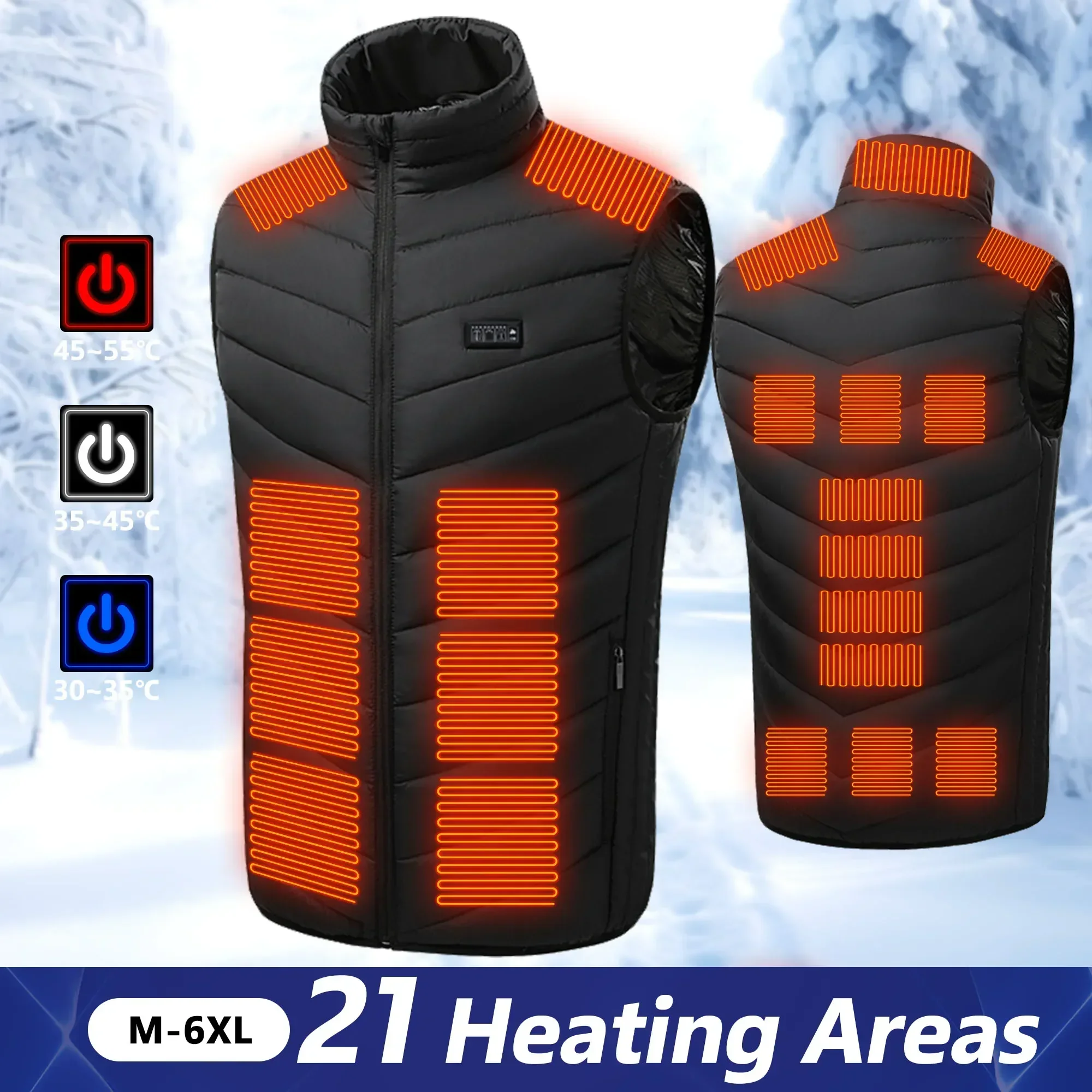 Motorcycle Gear Vest - 21. Kamizelka podgrzewana Elektryczne podgrzewane kurtki