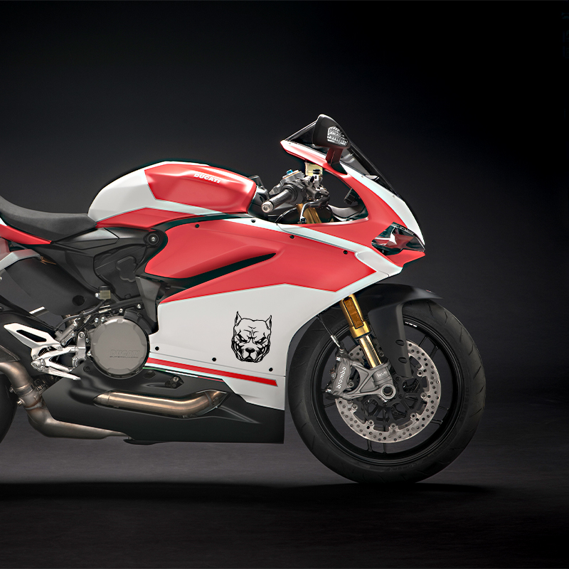 Naklejka motocyklowa wzór psa  – Motorcycle Gear Pattern recenzja i cena