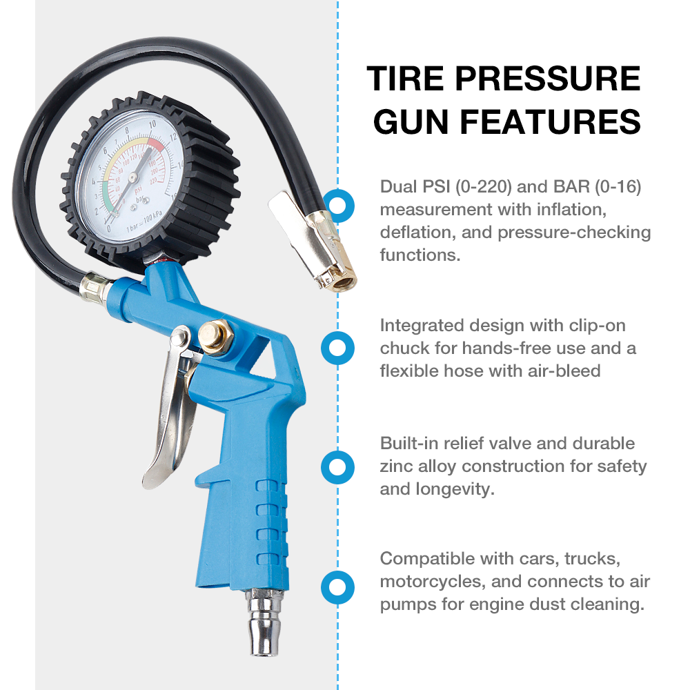 Interfejs EU/JP Wskaźnik ciśni – Tyre Pressure Gauge recenzja i cena