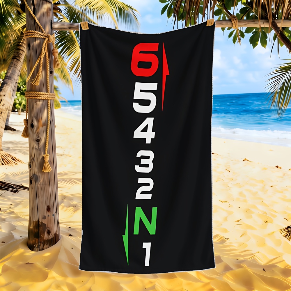 1 szt. Ręcznik plażowy z mikro – Motorcycle Gear Pattern recenzja i cena
