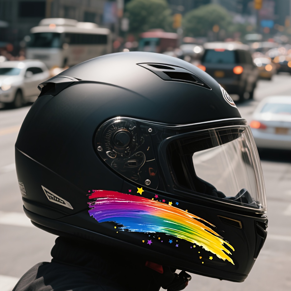 Naklejki na kask motocyklowy,  – Motorcycle Gear Pattern recenzja i cena