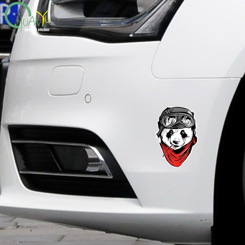Panda rower kreskówka naklejka – Motorcycle Gear Pattern recenzja i cena