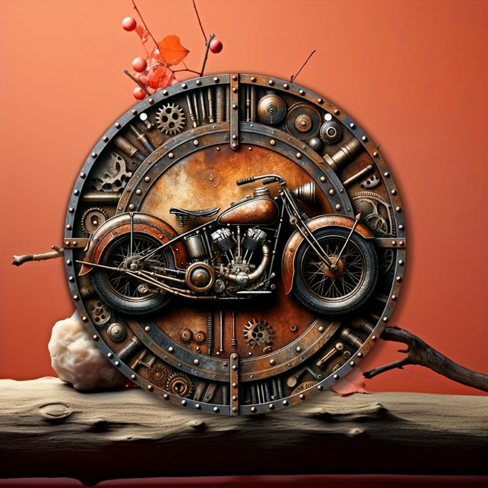 Steampunkowy Vintage Motocyklo – Motorcycle Gear Pattern recenzja i cena